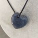 Blue MADREPORE Mother of Pore Pendant HEART - SCORPIO AQUARIUS MINERALS Crystal Healing Zen−3