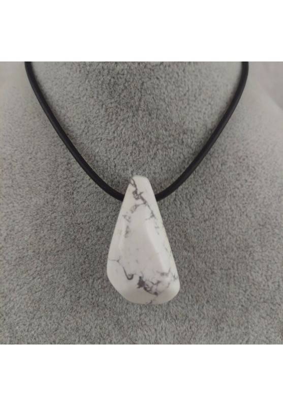 HOWLITE Pendant Bead - CANCER PISCES Charm Charm Necklace MINERALS Chakra-1