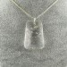 Hyaline Quartz Pendant Faceted - AQUARIUS Necklace Charm Charm-1
