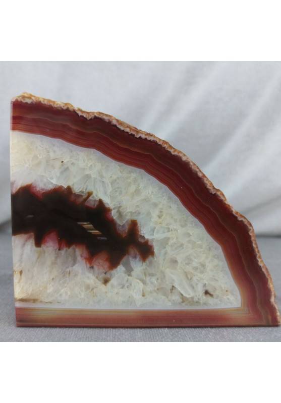 GEODE in CARNELIAN AGATE Paperweight Special Polished Minerals Home A+-1