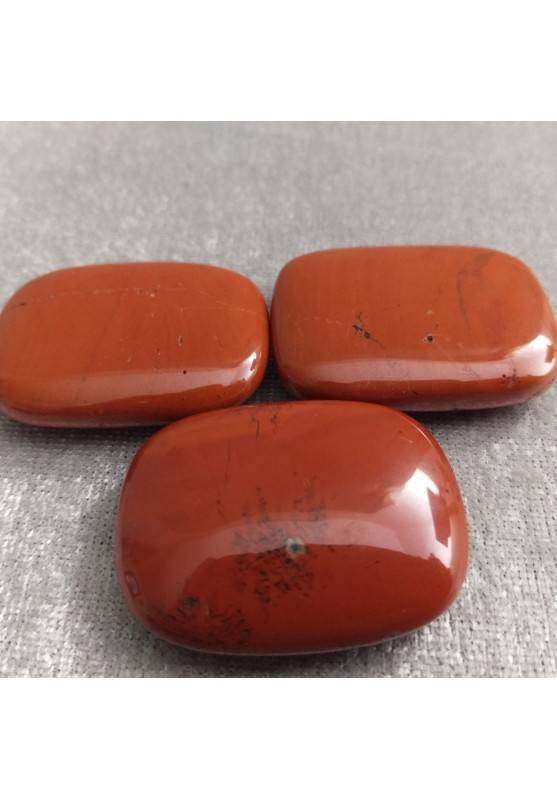 Palmstone Tumbled Stone RED Jasper Plate Chakra Crystal Healing Massage Stone−3