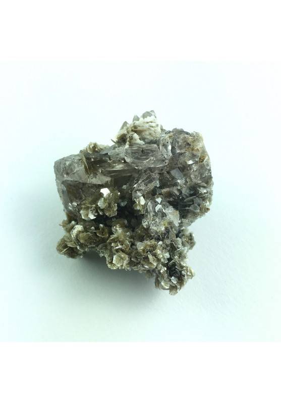 * Minerali Storici * MICA su QUARZO IALINO Purissimo Raro Minerale Italia A+-1