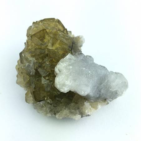 * Historical Minerals * FLUORITE with Calcite Crystals - Moscona Mine (SPAIN)-4