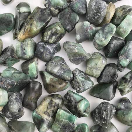 Tumbled EMERALD with Matrix Specimen High Quality Crystal Healing A+-3