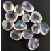 ICE AQUA AURA Hyaline Quartz Tumbled Stone MINERALS Crystal Healing Chakra-1