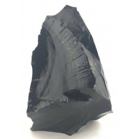 LARGE Rough OBSIDIAN FLAME Knapp Chunk Spawl Rough Minerals-2