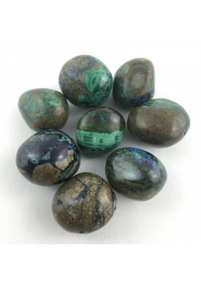 Crystal Tumbled Authentic Azurite and Malachite High Quality-1