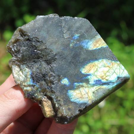 LABRADORITE Piastra Minerali Collezionismo Arredamento Extra Qualità Chakra-3
