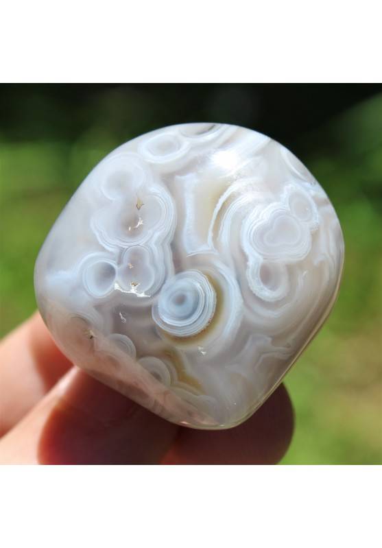 AGATE from Madagascar with fossilized water Enhydro Crystal Healing Zen Chakra-1