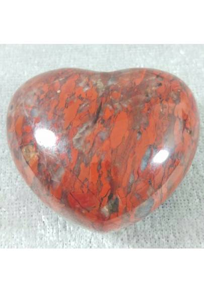 HEART in RED Brecciated JASPER BIG LOVE Crystal Healing MINERALS Gift Idea-1