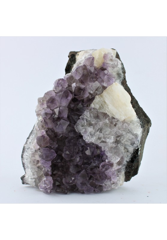 Minerali Drusa in AMETISTA Brasile con Calcite Cristalloterapia Collezionismo Alta Qualità 1kg-4