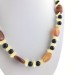 Wonderful Necklace in CARNELIAN AGATE YELLOW CALCITE & ONIX NERA Gift Quality A+-2