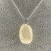 Pendant in CALCITE Tumbled Stone with Rough Parts & Sterling Silver 925 VINTAGE Necklace-2