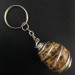ARAGONITE Keychain Keyring Handmade with Silver Plated Spiral A+-1
