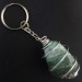 AFRICAN JADE Keychain Keyring - LIBRA Zodiac Silver Plated Spiral Necklace-1