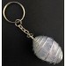 CELESTITE Tumbled Stone Keychain Keyring Hand Made on Silver Plated Spiral-4