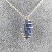 Blue Kyanite Pendant Hand Made on SILVER Plated Spiral Gift Idea A+-4