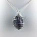 Charoit Hand Made Pendant on SILVER Plated Spiral Gift Idea Healing Chain A+-1