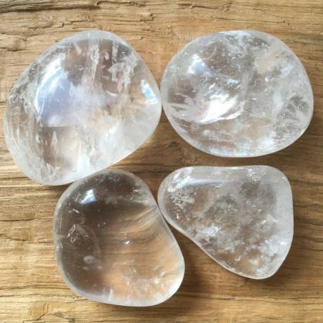 Clear Quartz Crystal Egg Oval Gemstone for Aura Cleansing Crystal 40 to 45 MM 