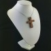 Handmade Cross Pendant in Red SUN STONE Aventurine Gift Idea Jewel−3