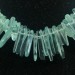 Necklace Chips in Aqua Blue OBSIDIAN Green Rare Jewel Woman Bijou MINERALS−3