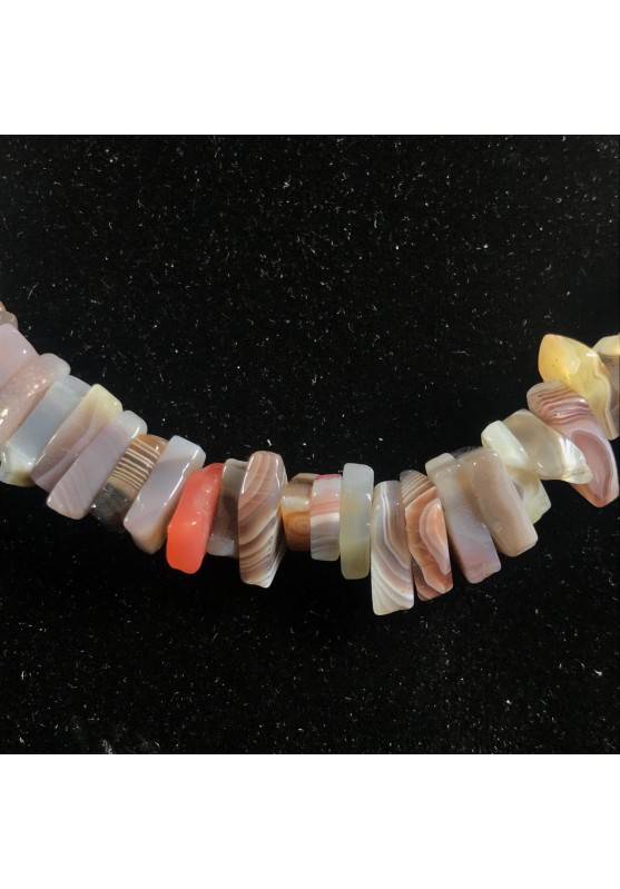 Necklace Chips in AGATE MULTICOLOR Jewel Woman MINERALS Gift Idea Collier−3