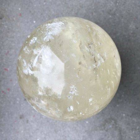 MINERALS * Wonderful YELLOW CALCITE SPHERE High Quality A+ Crystal Healing-1
