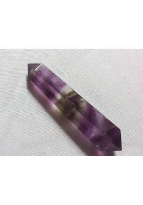 MINERALS * Double Terminated Rainbow Fluorite Green/Purple Crystal Healing-4