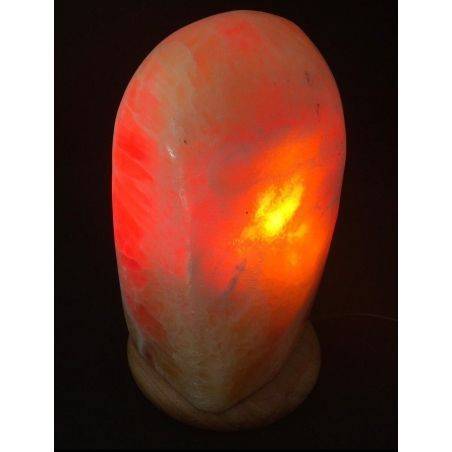 BIG YELLOW CALCITE LAMP with Wood Stand MINERALS Minerals 2kg A+-2