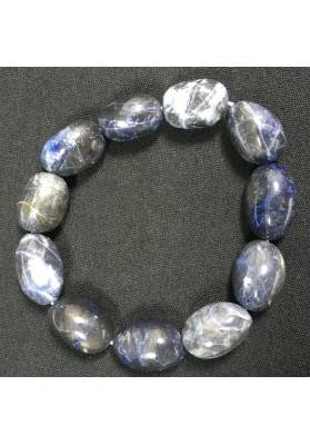 Tumbled SODALITE Bracelet - SAGITTARIUS Zodiac Reiki A+−3