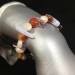 CHALCEDONY - CARNELIAN & FLUORITE Natural Bracelet whit PEARL Gemstone-1