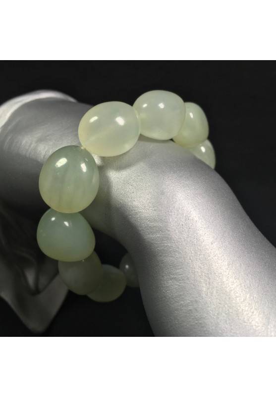 Green JADE Bracelet Tumbled Naturals Beads Crystal Healing Chakra-1