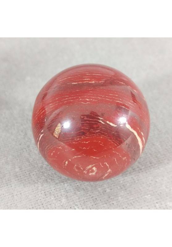 Sphere in Red Jasper Rainbow Crystal Healing Massage MINERALS Crystals−3
