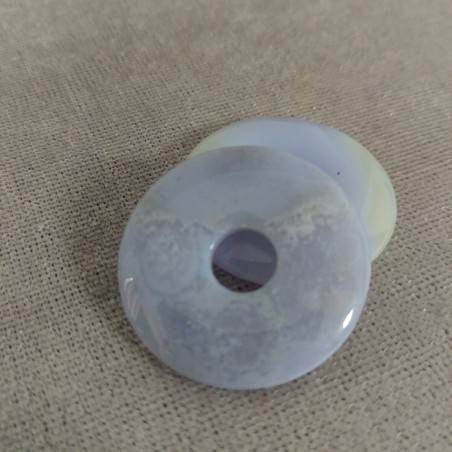 Donuts In BLUE CHALCEDONY MINERALS Crystals Reiki Crystal Healing Zen−3