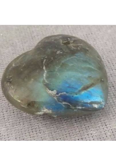 Labradorite Heart Pendant Necklace MINERALS Chakra Gift Idea Healing Stone A+-1